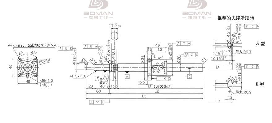 KURODA GP2004ES-AALR-1005B-C3F 黑田滚珠丝杠更换滚珠方法